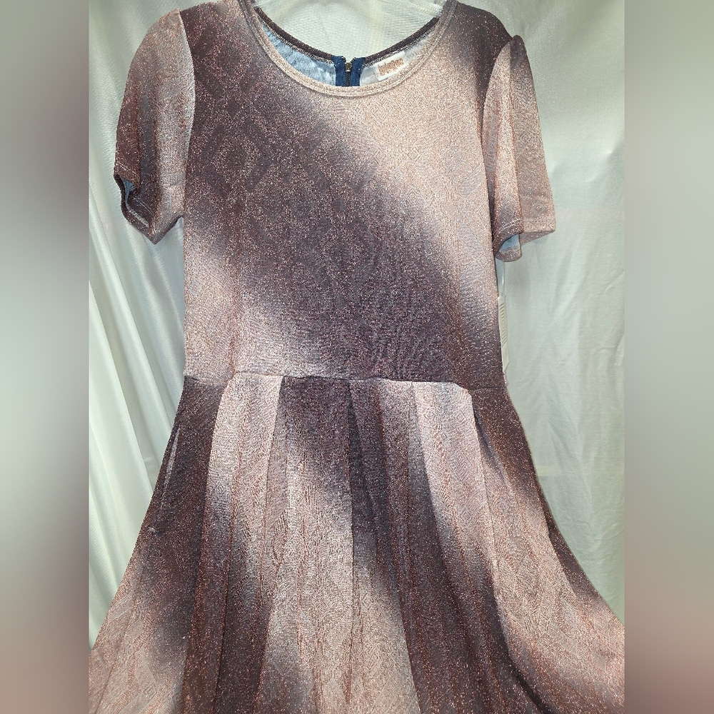 LuLaRoe Sparkling Pink Elegant Amelia Dress - Picture 7 of 7